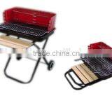 Charcoal Barbecue Grills With Wooden Platform thumbnail-3
