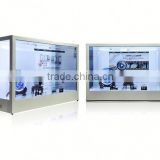 15 inch transparent lcd display with light, audio/video/music
