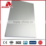 SGS silver pvdf coated aluminium plastic plate