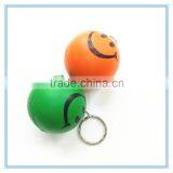 Promotional anti PU stress smile ball keychain