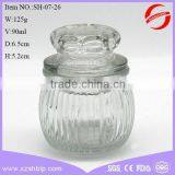 Antique Glass Storage Jar for Spice With Glass Lid in Different Shape and Surface Treatment thumbnail-2