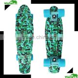 22 inch wooden Skateboard with green deck for girl