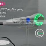 Mini Ultrasound and LED Beauty Device / Blue Light for Acne Removing / Red Light for Wrinkle Removal thumbnail-1