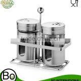 Stainless Steel Silver Shaker With Stand Hana Salt And Pepper