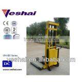 Veshai 2200lbs Powered Lift Stacker With Adjustable Forks and Legs VH-BS-100/38 AA thumbnail-1
