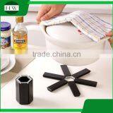 Multipurpose Plastic Foldable Storage Bin Non-slip Bowl Pot Drink Heat Insulation Pad Table Cup Coasters Mat Placemat Coaster thumbnail-2