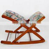 Foldable Rocking Chair Footstool/Wooden Footrest thumbnail-1