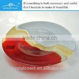 Designed Art Glass Wall Plates; Blown Glass Handcrafts;hand Painted Butterfly Wall Decoration Plates thumbnail-1