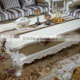 BisinI Luxury Classic Cream Color Coffee Table, Living Room Centre Coffee Table thumbnail-1