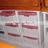 Large Natural Wooden Cabinet Willow Furniture With Handle thumbnail-1