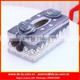 Beautiful Embroidery Custom Tissue Box thumbnail-1