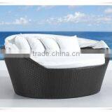 Outdoor Cheap Wicker Garden Canopy Loveseat Furniture thumbnail-5
