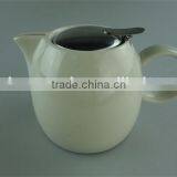 Stock Glazed Ceramic Teapot With Iron Cover With Cheap Price thumbnail-1