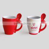 Ceramic Customized Heat Sensitive Magic Color Changing Mug, With Spoon thumbnail-1