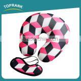 Toprank Wholesale Design Custom Logo Magic Cube Printed Eyemask Microbead Neck Pillow Travel Sleep Set Travel Airline Kit thumbnail-3