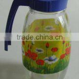 1500ML Glass Juice Jug With Spout Lid and Handle thumbnail-1