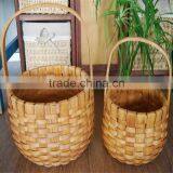 Spilt Wood Hand Made Cheap Folding Wooden Basket Basket Fruit Basket thumbnail-6