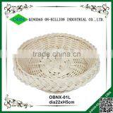 Food Grade Colored Plastic Rattan Round Handmade Baskets thumbnail-2