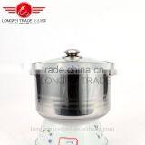 Best Selling New Shape Glass Lid 5pcs Stainless Steel Camping Pot/cooking Pot thumbnail-3