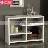 Glossy Home Furniture Wood Console Table 4 Tier Book Display Shelf Wholesale Hall Teble