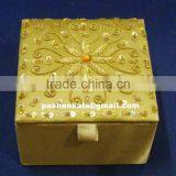 Decorative Beaded Embroidery Jewelry Box thumbnail-1
