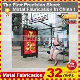 Steel Modern Bus Shelter Prices With Tempered Glass thumbnail-6