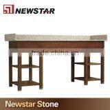 Hotel Corner Bathroom Vanity Base With Solid Wood Legs thumbnail-3