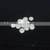 9-10 mm White Coin Shape Freshwater Loose Pearl Beads thumbnail-1