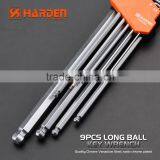 Professional 9PCS Chrome Vanadium Long Ball Key Wrench thumbnail-2