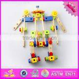 2016 New Design Kids Changeable Wooden Nut Toy,diy Children Wooden Nut Toy W03C021 thumbnail-1