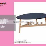 Home Furniture Three Legs Wood Round Wooden Bedside Table thumbnail-5