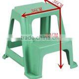 2-Step Plastic Stool With Non-Slip Step Treads, Double Step Stool thumbnail-5