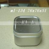 Square candle tin