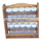 Eco-friendly 100% Natural Bamboo Spice Rack