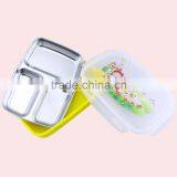 1L 3 Compartments Stainless Steel Tiffin Lunch Box thumbnail-5