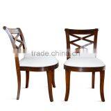 Dining Chair American Walnut Mahogany Wood Furniture for Hotel Room Project thumbnail-1