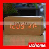 UCHOME Mini Digital Led Wooden Alarm Clock, Factory Price Alarm Clock thumbnail-6