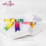 China Pre-made Satin Rainbow Gift Box Wrapping Ribbon Bow thumbnail-4