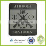 2016 New Design Airsoft Logo Custom 3d Soft Pvc Patch