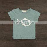 Comfortable Girls Cotton T-shirts With Fish Printer thumbnail-4