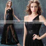 Sexy Transparent Black Long Nighty Party Embroidery Dress thumbnail-1