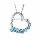 Latest Silver Plated Gemstone Design Pendant thumbnail-1