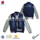 Men's Cheaper Casual Jean Jacket With Cotton Sleeve thumbnail-1