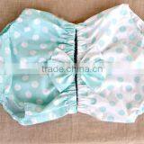 Cute Baby Cotton Bloomer Pure Color Diaper Cover With Bowknot Headband for Infants thumbnail-2