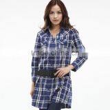 New Arrival Style High Quality Men Long Sleeves 100% Cotton T-shirt Flannel Shirts Wholesale Custom Plaid Shirt thumbnail-4