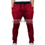 OEM Bulking Buy Closed Bottom Polyester/cotton Yarn Custom Mens Cargo Baggy Pants With Side Pockets thumbnail-6