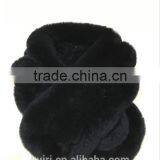 2016 New Genuine Rex Rabbit Fur Scarf Fur Wraps Muffler Fur Balls Warmer for Winter Shawls Scarf thumbnail-3