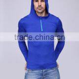 Men's Fitness Seamless T Shirts, Running Shirts , Half Zipper Gym Sports Wear thumbnail-2