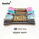 3mm 2.5mm Men's Leather Dress Shoes Dark Gray Waxed Shoelace Factory for Air Sneakers Formal Shoes - Accept Custom All Sizes thumbnail-1