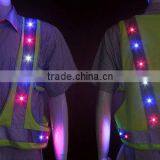 Reflective Police Security Uniforms Led Shirt/flashing Led Safety Vest thumbnail-4